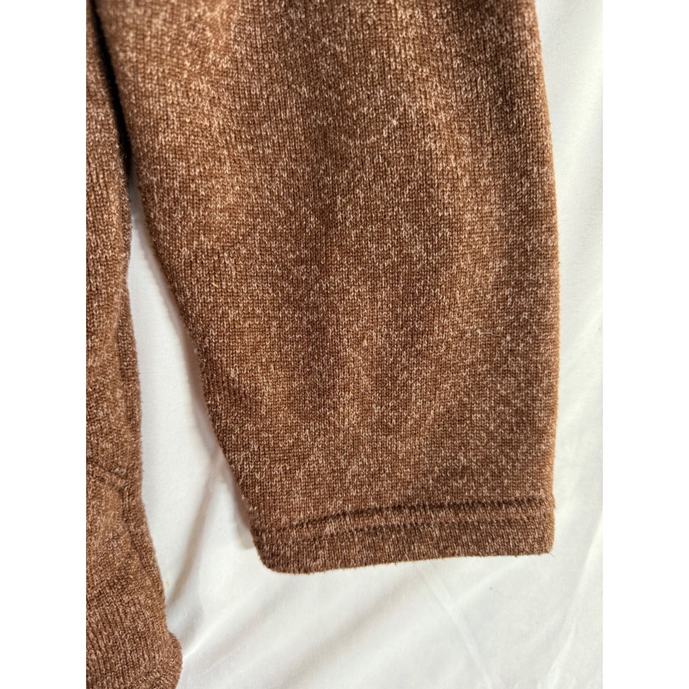 Carhartt Mens 2XL Relaxed Fit Quarter Zip Sherpa Lined Fleece Pullover Brown - Picture 7 of 9